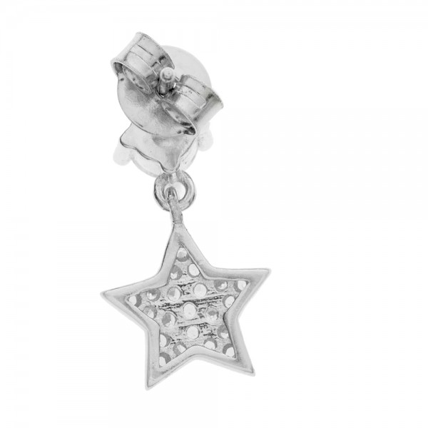 Pendientes estrella brillo Plata de Ley - Karissma