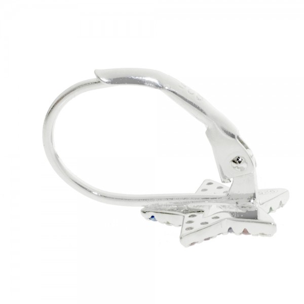 Pendientes estrella multicolor Plata de Ley - Karissma