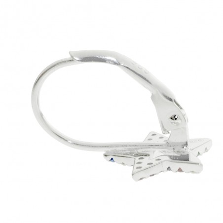 Pendientes estrella multicolor Plata de Ley - Karissma