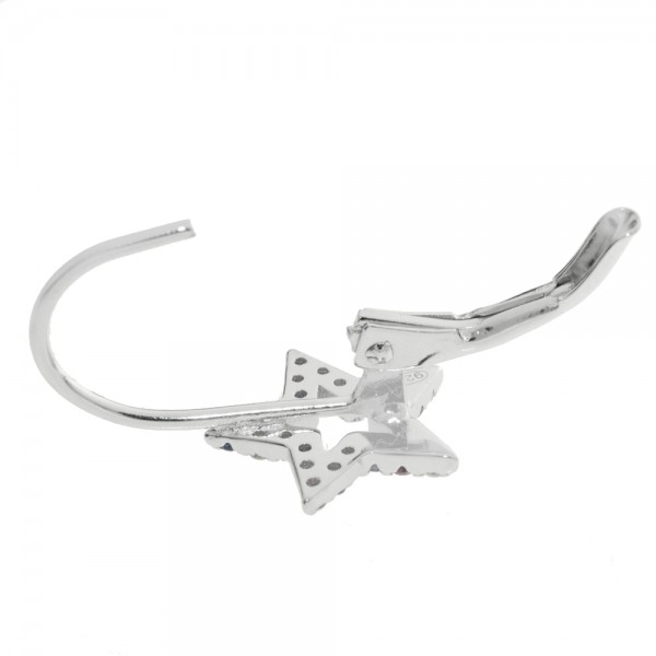 Pendientes estrella multicolor Plata de Ley - Karissma