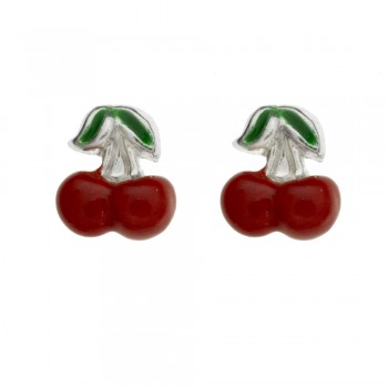Pendientes cerezas Plata de Ley - Karissma