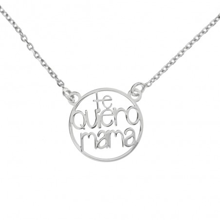 Collar Te Quiero Mamá Plata de Ley | Karissma