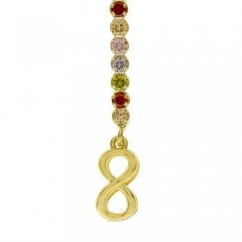 Collar corbatero con brillo & infinito Plata de Ley | Karissma 2