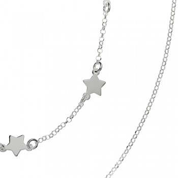 Collar doble con estrellas Plata de Ley | Karissma 2