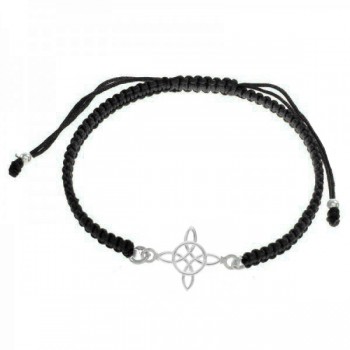 Pulsera macramé nudo de Bruja Plata de Ley - Karissma