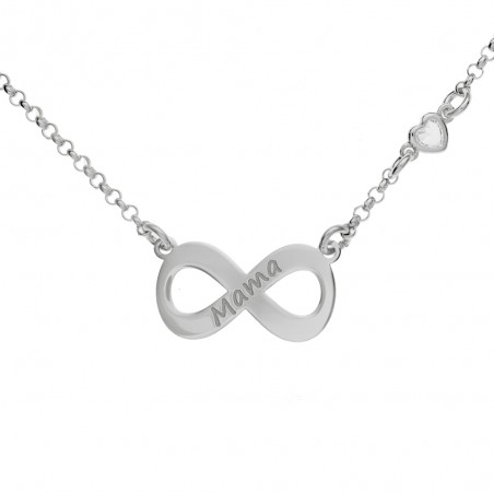 Collar infinito Mamá Plata de Ley | Karissma