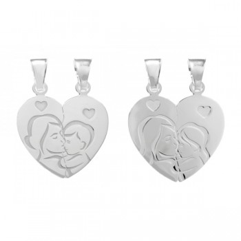 Colgante madre e hij@ Plata de Ley