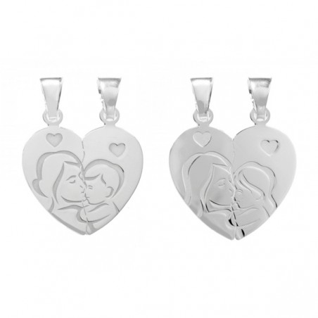 Colgante madre e hij@ Plata de Ley