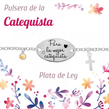 Pulsera de la catequista Plata de Ley - Karissma 2