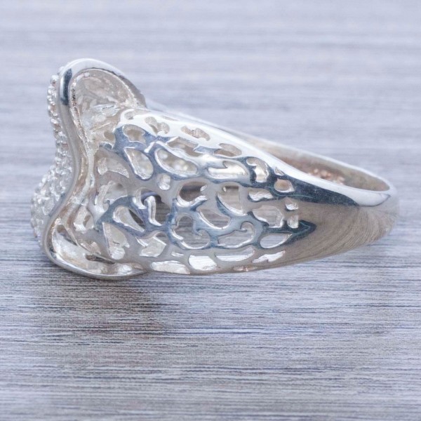 Anillo calado cinta Plata de Ley 925