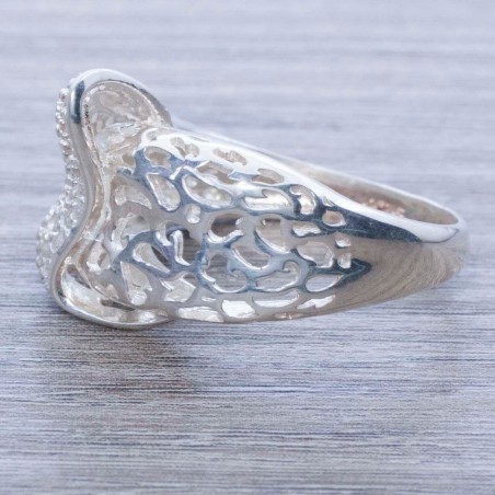 Anillo calado cinta Plata de Ley 925