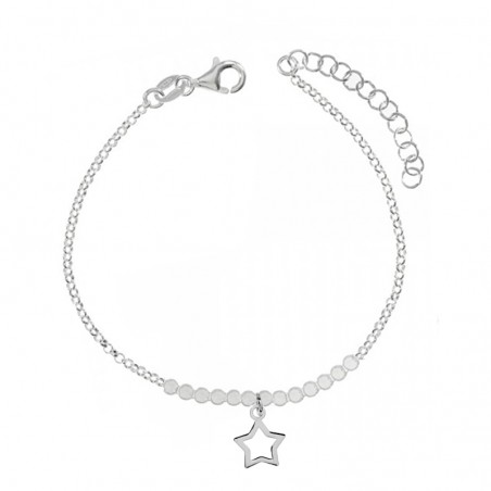 Pulsera estrellas con cristales Plata de Ley - Karissma