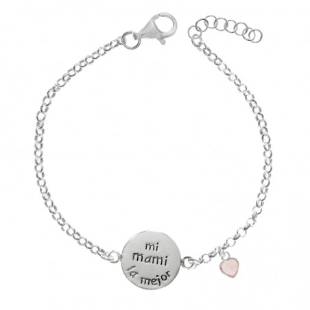 Pulsera Mi mami la mejor Plata de Ley
