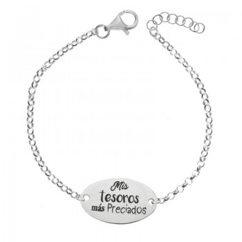Pulsera Mis tesoros más preciados Plata de Ley - Karissma