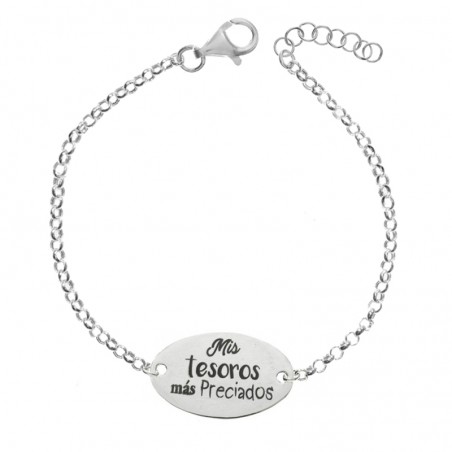 Pulsera Mis tesoros más preciados Plata de Ley - Karissma