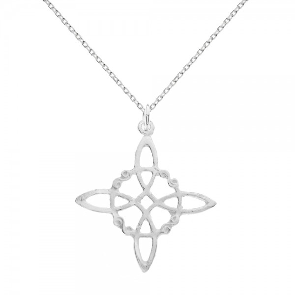 Collar Nudo de Bruja Plata de Ley | Karissma