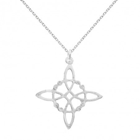 Collar Nudo de Bruja Plata de Ley | Karissma