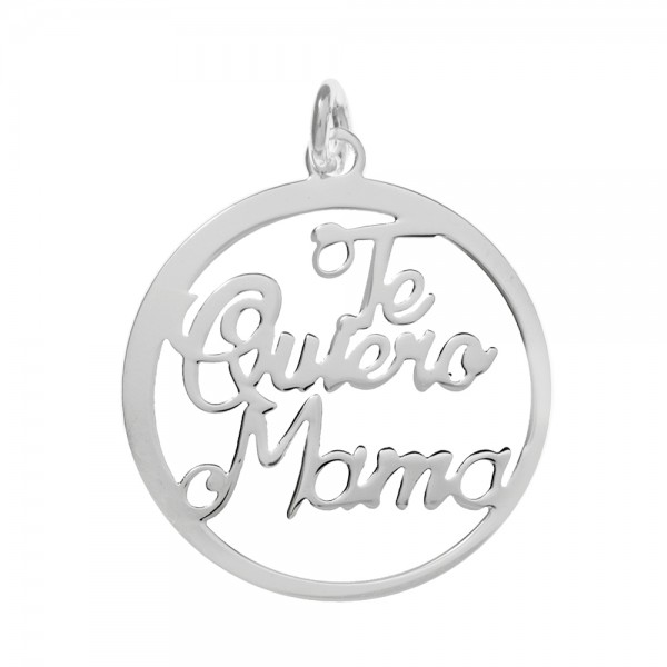 Collar Te Quiero Mamá Plata de Ley