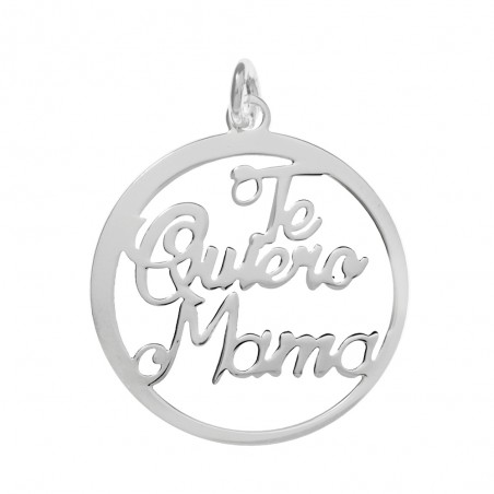 Collar Te Quiero Mamá Plata de Ley