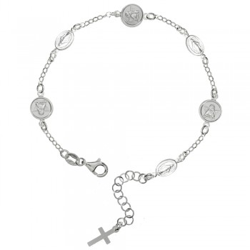 Pulsera amuleto con escapularios Plata de Ley | Karissma