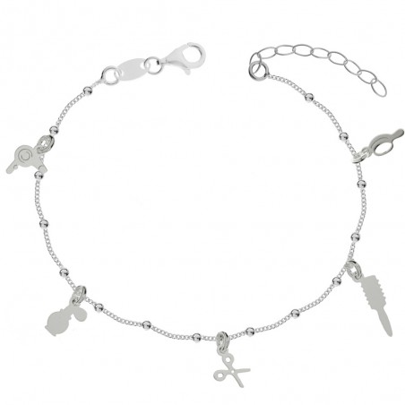 Pulsera de la peluquera fabricada en Plata de Ley | Karissma