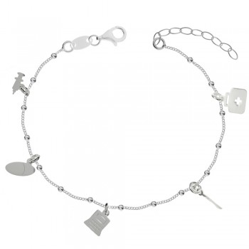 Pulsera de la enfermera fabricada en Plata de Ley | Karissma