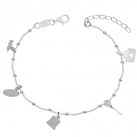 Pulsera de la enfermera fabricada en Plata de Ley | Karissma