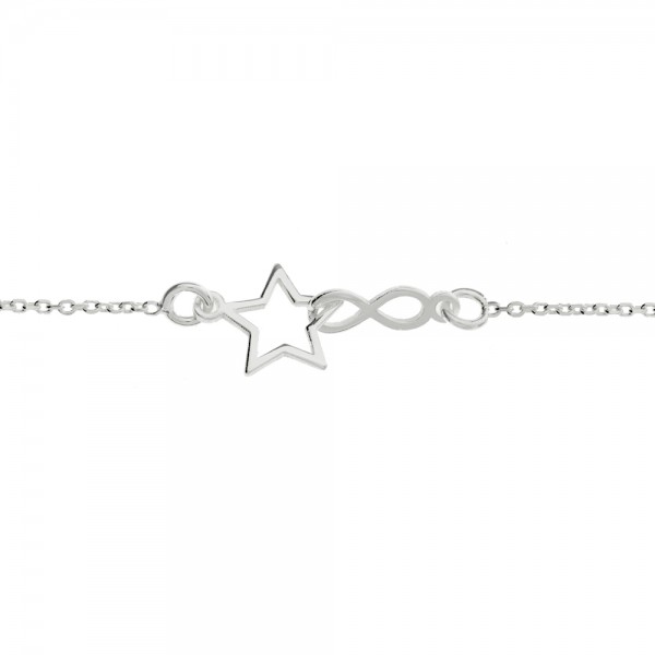 Pulsera estrella & infinito Plata de Ley | Karissma