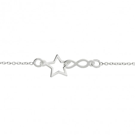 Pulsera estrella & infinito Plata de Ley | Karissma