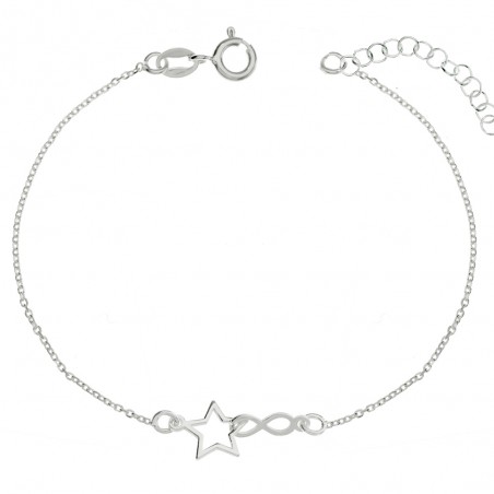Pulsera estrella & infinito Plata de Ley | Karissma