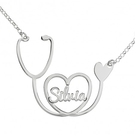 Collar fonendoscopio con nombre