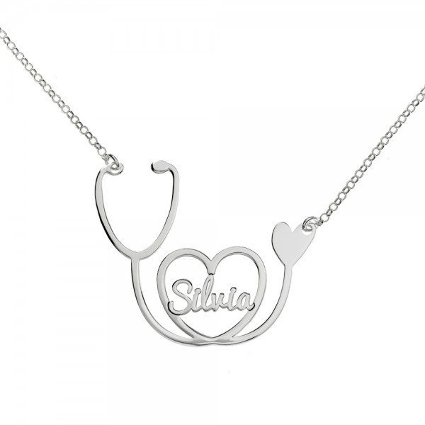 Collar fonendoscopio con nombre