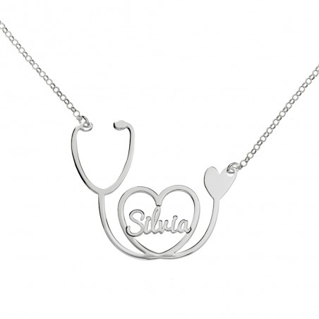 Collar fonendoscopio con nombre