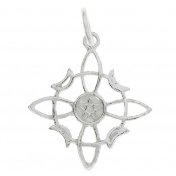 Colgante nudo de bruja con pentagrama Plata de Ley | Karissma 2