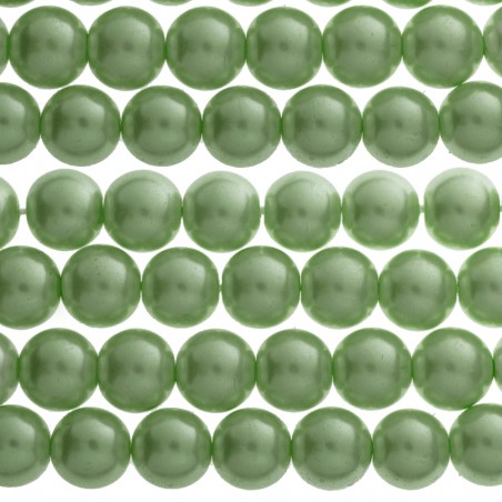 Tira perlas de cristal verde - Karissma