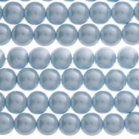 Tira perlas de cristal azul - Karissma