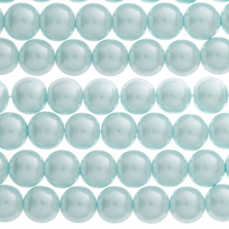 Tira perlas de cristal celeste - Karissma