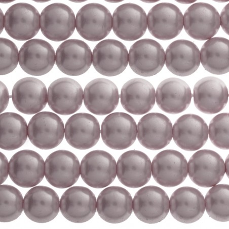 Tira perlas de cristal malva - Karissma