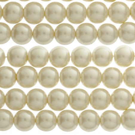 Tira perlas de cristal beige - Karissma