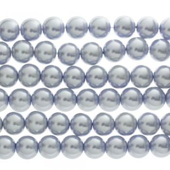 Tira perlas de cristal morado grisáceo - Karissma