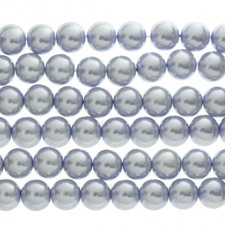 Tira perlas de cristal morado grisáceo - Karissma