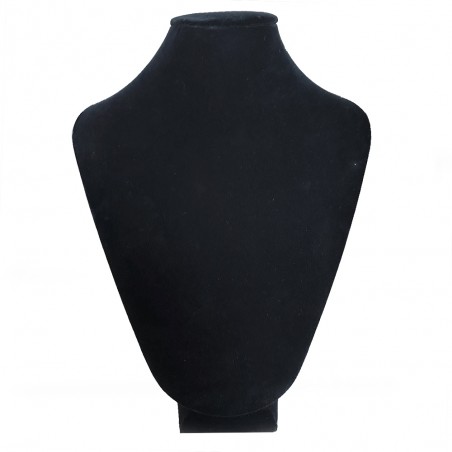 Busto mullido para collares terciopelo negro
