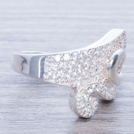 Anillo enrulado Plata de Ley 925