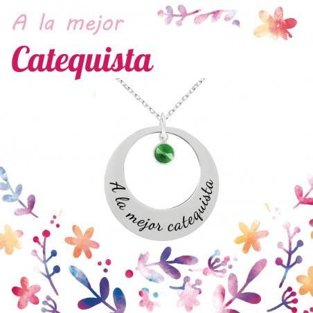 Colgante A la mejor Catequista Plata de Ley | Karissma