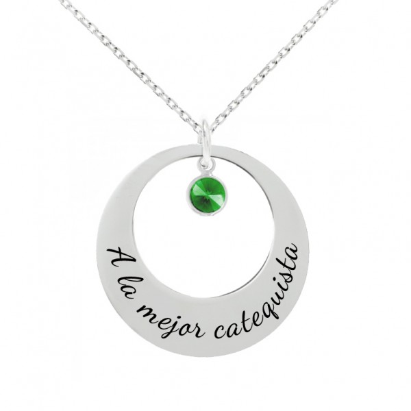 Colgante A la mejor Catequista Plata de Ley | Karissma