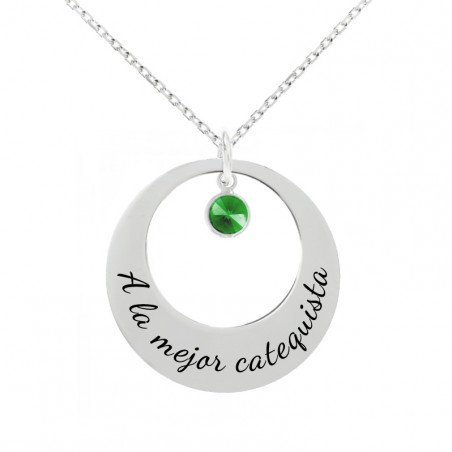 Colgante A la mejor Catequista Plata de Ley | Karissma