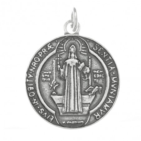 Escapulario San Benito Plata de Ley - Karissma