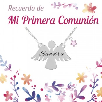 Colgante Primera Comunión personalizado Plata de Ley | Karissma