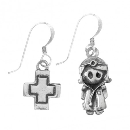 Pendientes para doctora Plata de Ley - Karissma