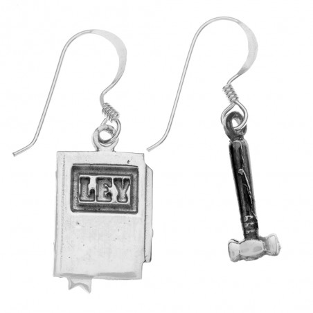 Pendientes de la abogada Plata de Ley - Karissma